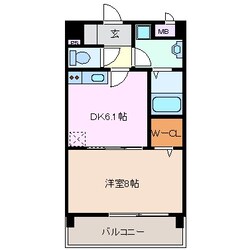 阿倉川駅 徒歩7分 1階の物件間取画像